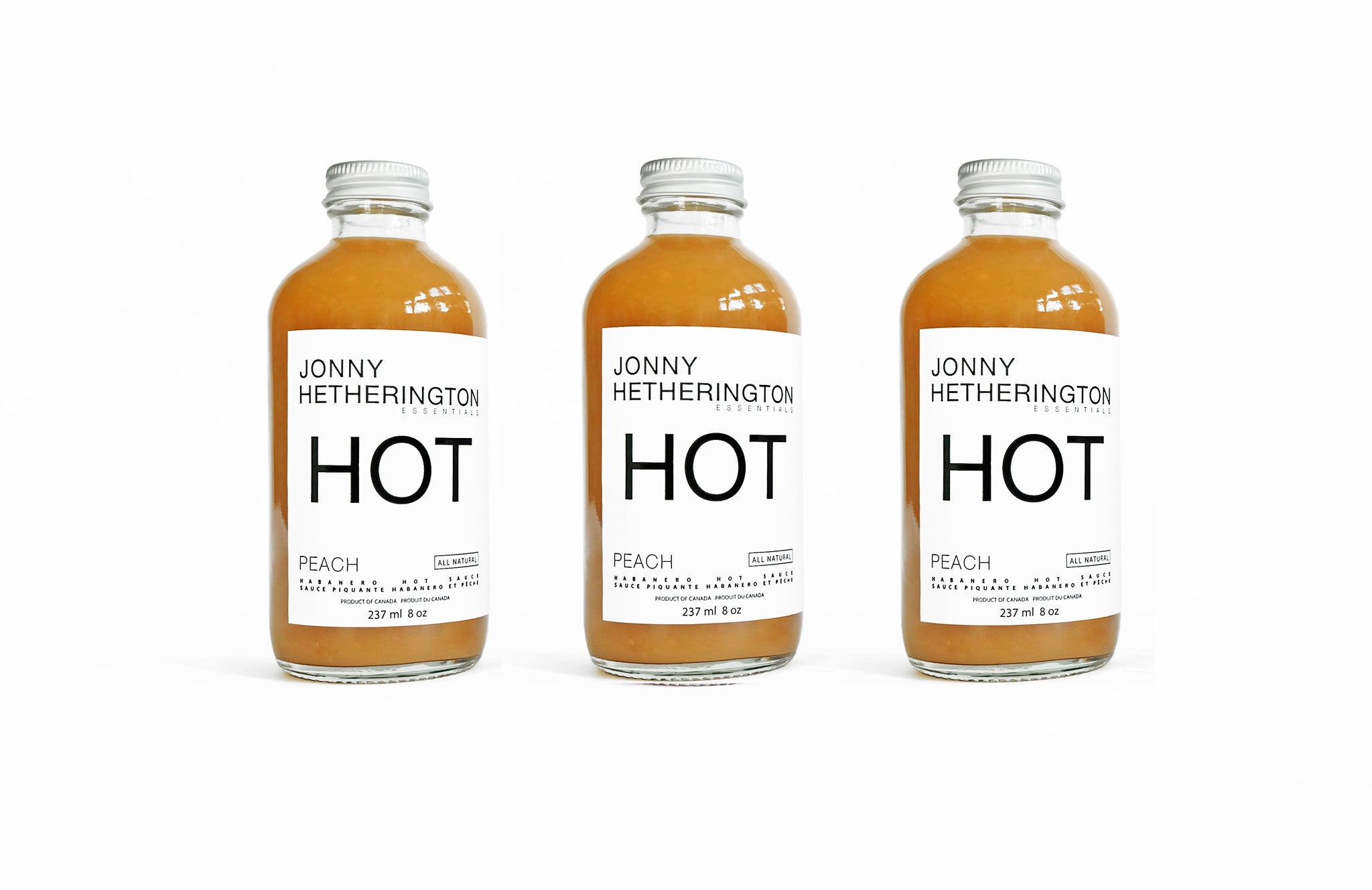 Peach Hot Sauce Trio (Approximately $30.00 USD)